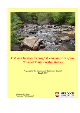 Fish and Freshwater Crayfish Communities of the Brunswick and Preston Rivers