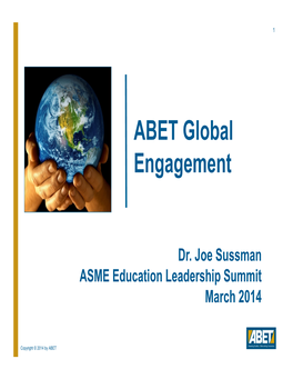 ABET Global Engagement