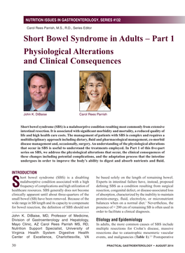 Short Bowel Syndrome in Adults – Part 1 Physiological Alterations and Clinical Consequences