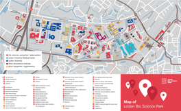 Map of Leiden Bio Science Park