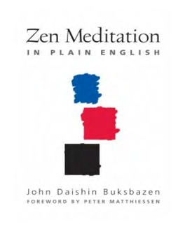 Zen Meditation in Plain English