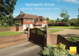 Applegarth House SUNDRIDGE • NR SEVENOAKS • KENT