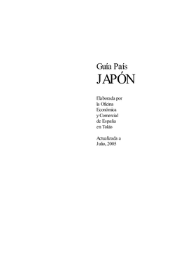 Guía País JAPÓN