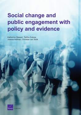 Social Change and Public Engagement with Policy and Evidence