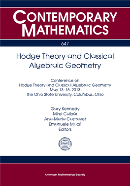 Hodge Theory and Classical Algebraic Geometry