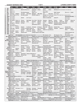 Sunday Morning Grid 11/6/11 Latimes.Com/Tv Times