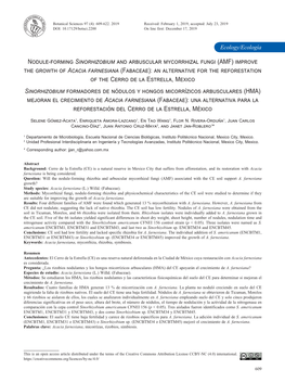 Nodule-Forming Sinorhizobium and Arbuscular