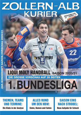 Liqui Moly Handball Saison 2020/21 Die Grosse Vorschau Auf 28 Seiten