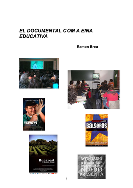 El Documental Com a Eina Educativa