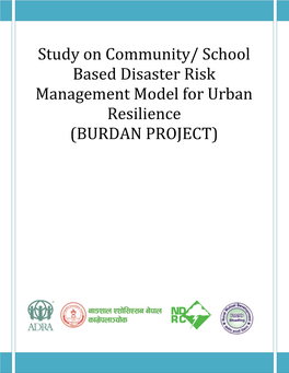 School Based Disaster Risk Management Model for Urban Resilience (BURDAN PROJECT)