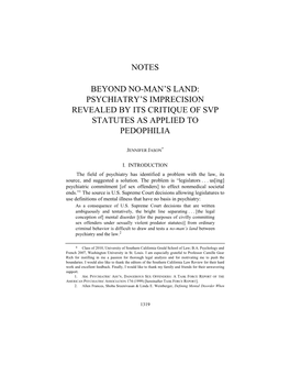 Psychiatry's Imprecision Revealed by Its Critique of Svp Statutes As Applied