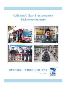 California's Clean Transportation Technology Industry