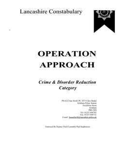 Operation Approach
