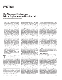 The Women's Conference: Where Aspirations and Realities