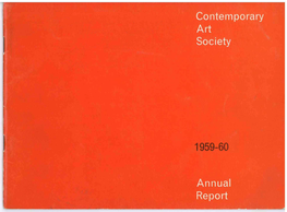 Contemporary Art Society Annual Report 1959-60