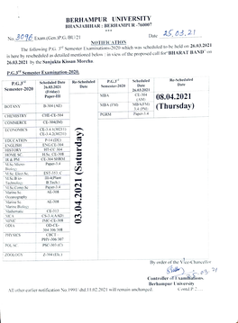 M(Thursday) CHEMISTRY CHE-CE-504 PGRM Paper-3.4