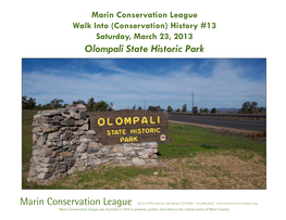 Olompali State Historic Park