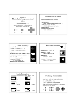 Sed For: GW 9 Ida-Maria • Pre-Processing Suggested Problem: 9.7 a • Noise Filtering, Shape Simplification,