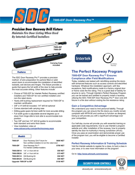 Precision Door Raceway Drill Fixture the Perfect Raceway Program