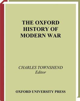 The Oxford History of Modern War
