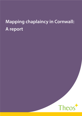 Mapping Chaplaincy in Cornwall: a Report