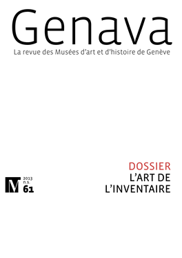 Dossier L'art De L'inventaire