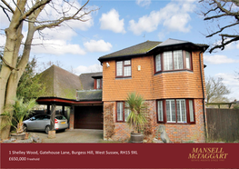 1 Shelley Wood, Gatehouse Lane, Burgess Hill, West Sussex, RH15 9XL £650,000 Freehold
