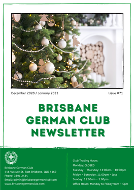 BGC Newsletter December January 2021 Issue