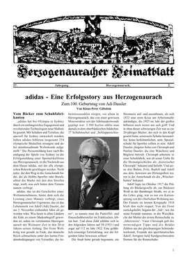 Adidas - Eine Erfolgsstory Aus Herzogenaurach Zum 100