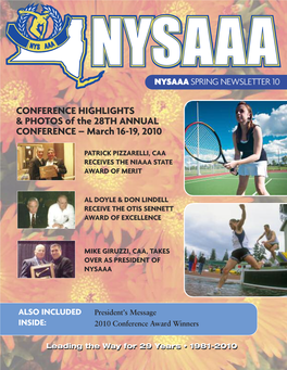 NYSAAA Newsletter Spring 2010