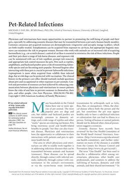 Pet-Related Infections