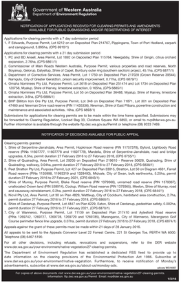 Government of Western Australia Department of Environment Regulation