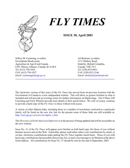 Fly Times Issue 30, April 2003