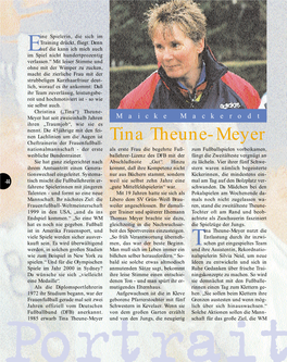 Portrait: Tina Theune-Meyer