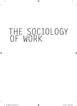 The Sociology of Work