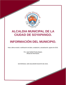 Alcaldia Municipal De La Ciudad De Soyapango