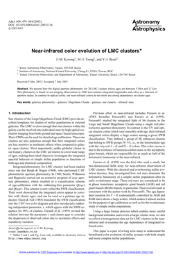 Near-Infrared Color Evolution of LMC Clusters