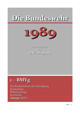 Die Bundeswehrbundeswehr 19891989