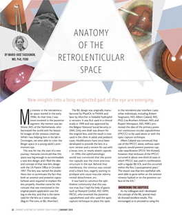 HEADLINE ANATOMY of the by MARIE-JOSÉ TASSIGNON, MD, Phd, FEBO RETROLENTICULAR SPACE