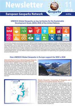 Geoparks 2018 Jan|May