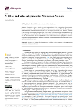 AI Ethics and Value Alignment for Nonhuman Animals