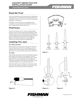 Read Me First! Preliminary Installing the Jack