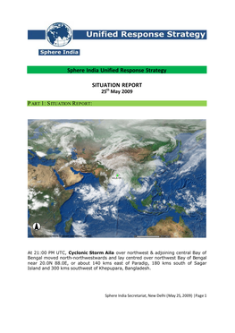 Cyclone Aila, SITREP May 25, 2009