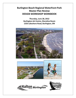 Burlington Beach Regional Waterfront Park Master Plan Review DESIGN WORKSHOP WORKBOOK