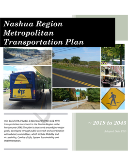 Nashua Region Metropolitan Transportation Plan