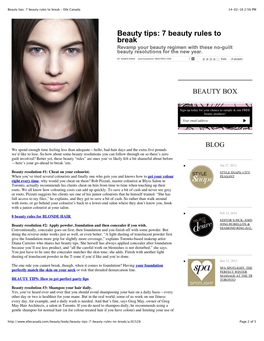 7 Beauty Rules to Break - Elle Canada 14-02-16 2:56 PM