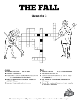 The Fall of Man Printable Crossword Puzzles