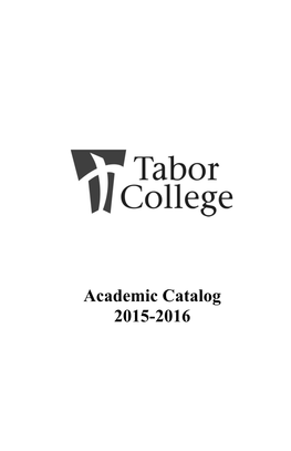 Academic Catalog 2015-2016