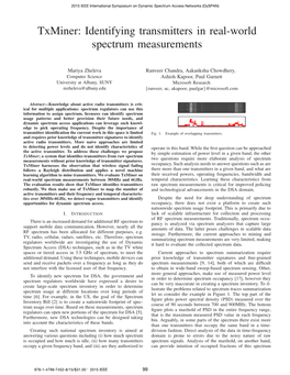 Txminer: Identifying Transmitters in Real-World Spectrum Measurements