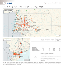 Mapa 42 - Arranjo Populacionalmapa 42 De - AP Cascavel/PR Cascavel - Capital (PR) -Regional Capital B Regional(2B) B (2B)